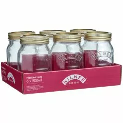 KILNER Genuine Preserve Jar Set Of 6 - 500ml