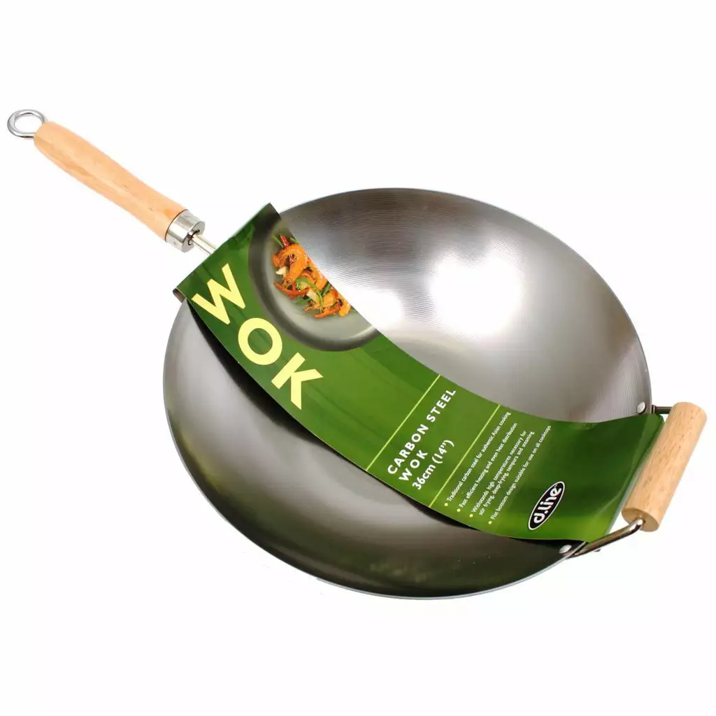 D Line D.Line Carbon Steel Wok - 36cm