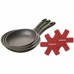 Pyrolux Pyrostone Frypan Set - 20cm, 26cm And 30cm Frypans