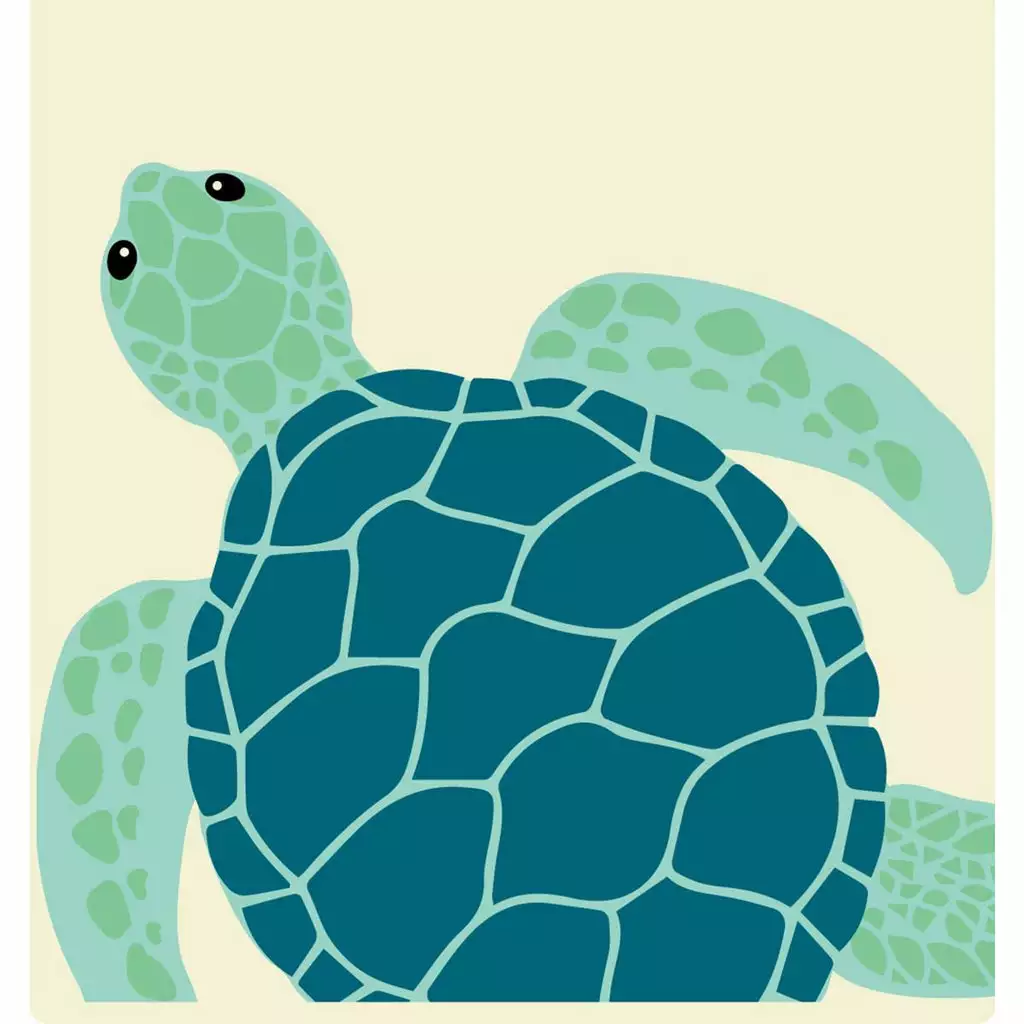 Karlstert Natural Beeswax Sandwich Pouch - Turtle