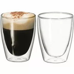 Avanti Caffe Twin Wall Glass Set Of 2 - 250ML