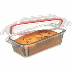 Glasslock Rectanglar Oven Safe Glass Loaf Baker 28cm X 15cm - 1750ml