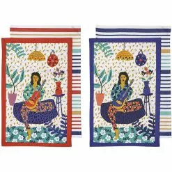Ladelle Villa Lady Assorted 2pk Kitchen Towel