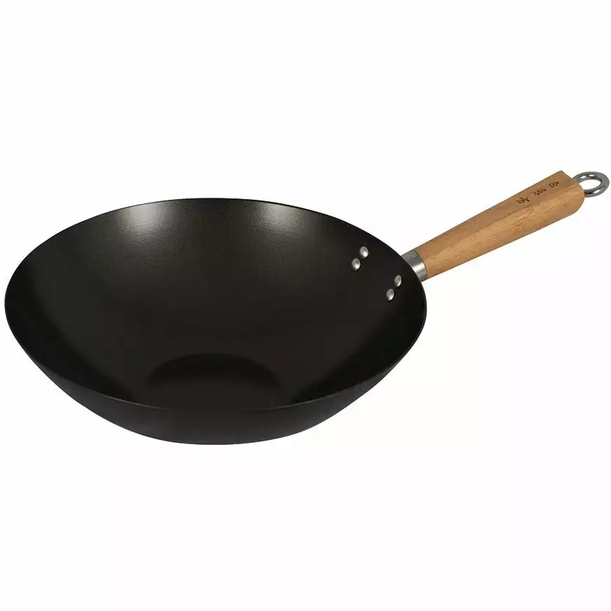 Avanti Non Stick Wok 30cm Carbon Steel/Bamboo Handle