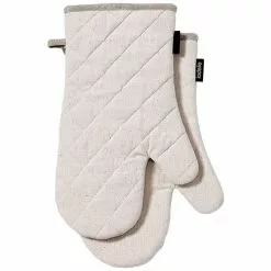 Ladelle Eco Recycled Natural 2pk Oven Mitt