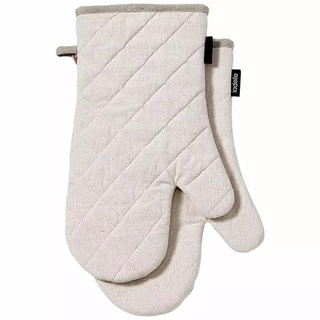 Ladelle Eco Recycled Natural 2pk Oven Mitt