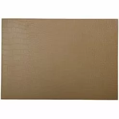 Maxwell And Williams Table Accents Leather Look Alligator Placemat 43x30cm Tan