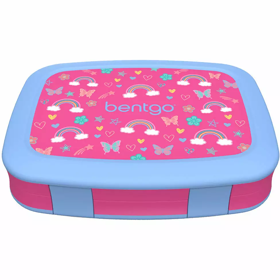 Bentgo Kids Print Leak-Proof Bento Lunch Box - Rainbows