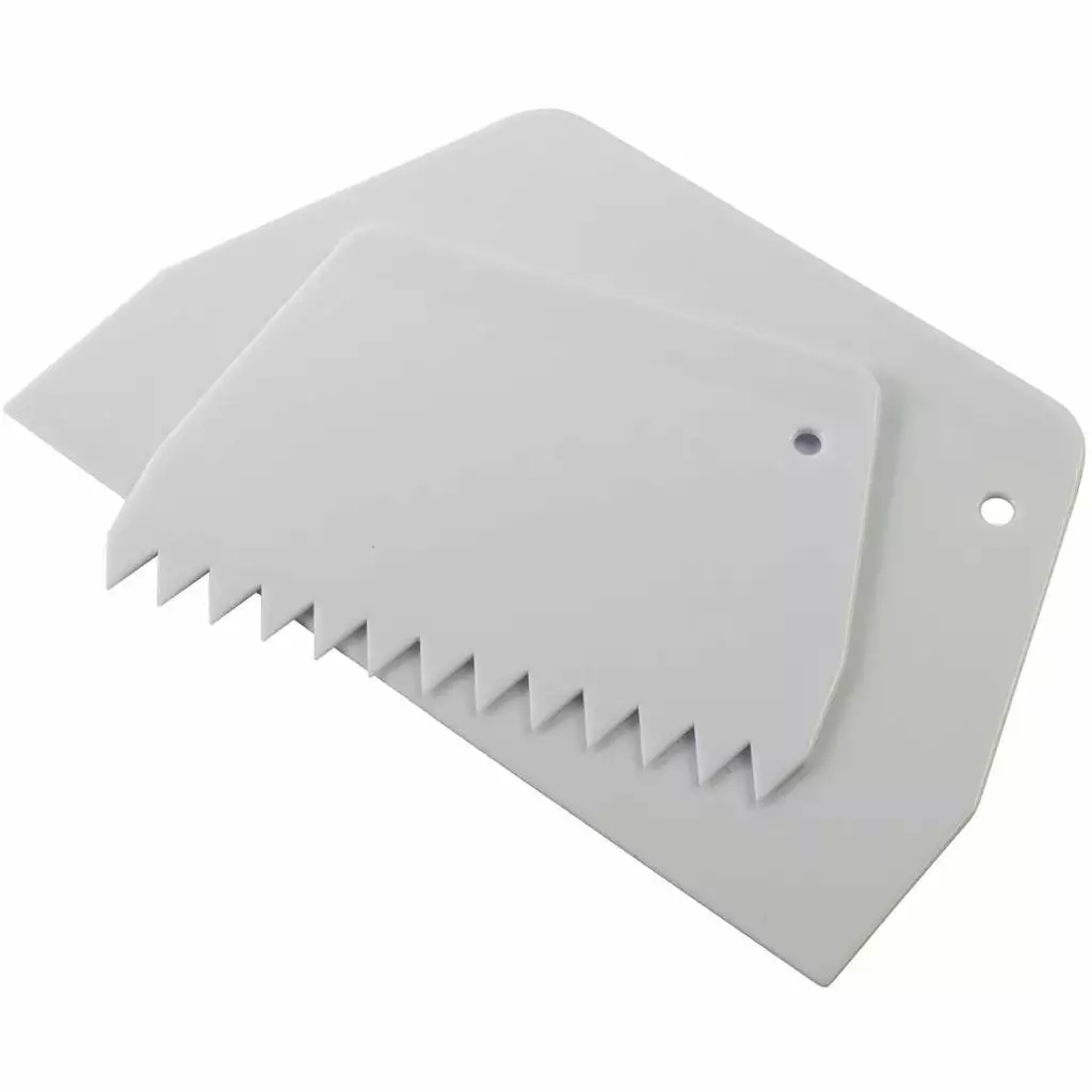 BAKEMASTER Cakemaster Icing Scraper Set Of 2