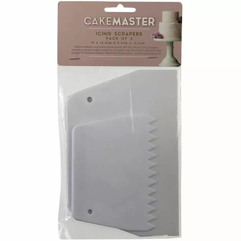 BAKEMASTER Cakemaster Icing Scraper Set Of 2 - Image 2