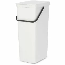 Brabantia Waste Bin Sort&Go 40L White
