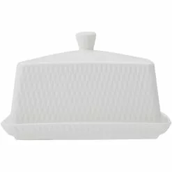 Maxwell And Williams White Basics Diamonds Butter Dish
