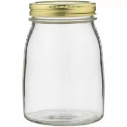 Ecology Source Glass Jar With Lid - 1 Litre