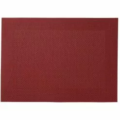 Maxwell And Williams Placemat Wide Border 45cm X 30cm - Red