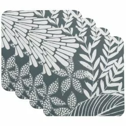 Maxwell And Williams Island Cork Back Coaster 10.5cm Set Of 4 Grey Gift Boxed