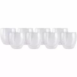 Maxwell And Williams Blend Double Wall Cup 250ml Set Of 8