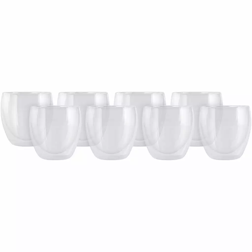 Maxwell And Williams Blend Double Wall Cup 250ml Set Of 8