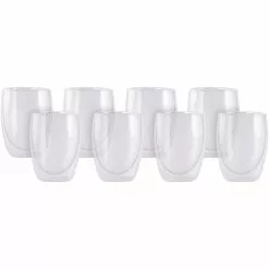 Maxwell And Williams Blend Double Wall Cup 350ml Set Of 8