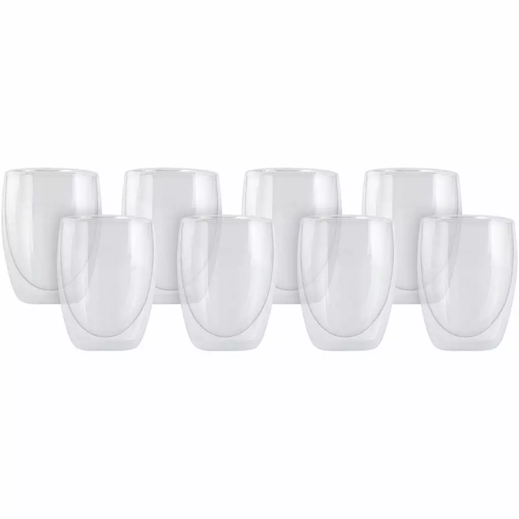 Maxwell And Williams Blend Double Wall Cup 350ml Set Of 8