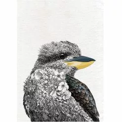 Maxwell And Williams Marini Ferlazzo Birds Tea Towel 50cm X 70cm - Kookaburra