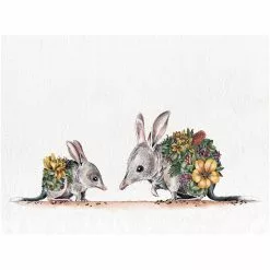 Maxwell And Williams Marini Ferlazzo Australian Families Tea Towel 50X70cm Bilby