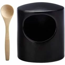 Maxwell And Williams Epicurious Salt Pig Black Gift Boxed