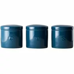 Maxwell And Williams Epicurious Canister 600ml Set Of 3 - Teal