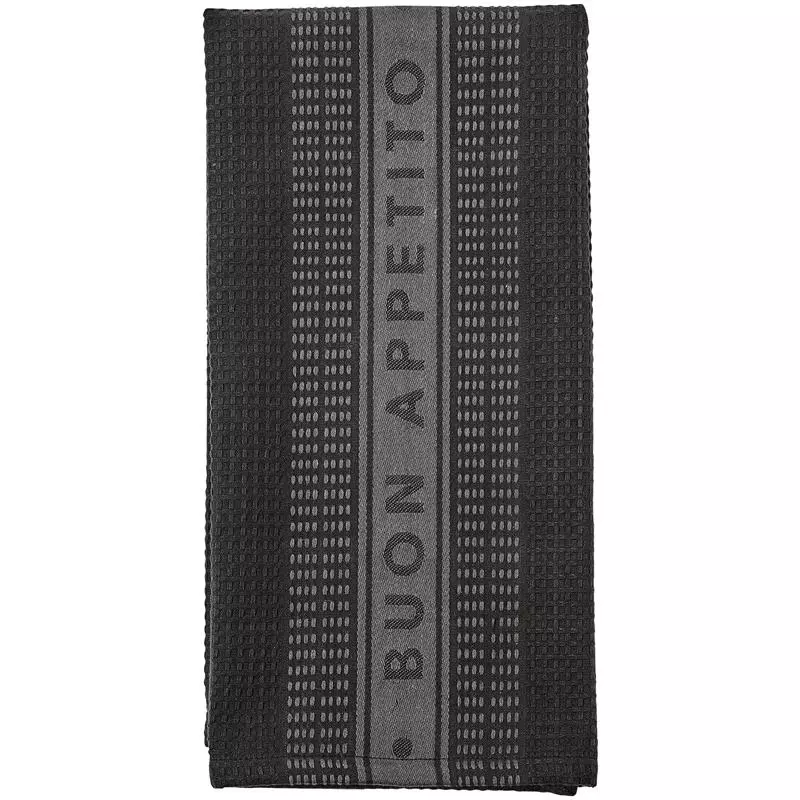 Ladelle Prof. Series III Jumbo Black Kitchen Towel