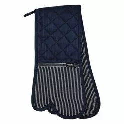 Ladelle Prof. Series III Stripe Navy Double Oven Mitt