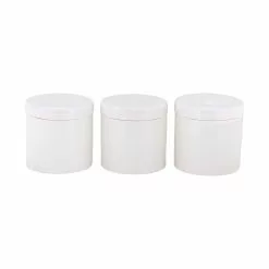 Maxwell And Williams White Basics Diamonds Canister 600ML Set Of 3 Gift Boxed