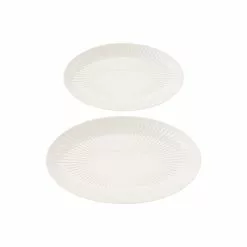 Maxwell And Williams Radiance Serving Platter Set Of 2 White Gift Boxed