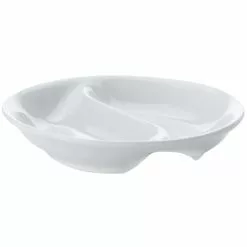 Maxwell And Williams White Basics Round Divided Sauce 10cm
