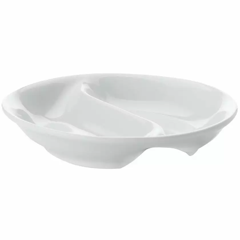 Maxwell And Williams White Basics Round Divided Sauce 10cm