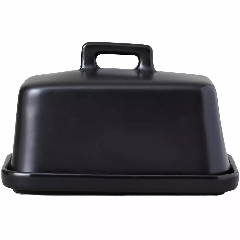 Maxwell And Williams Epicurious Butter Dish Black Gift Boxed