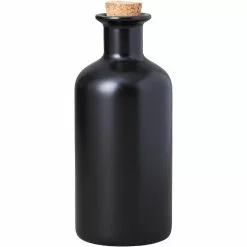 Maxwell And Williams Epicurious Oil Bottle Cork Lid 500Ml Black Gift Boxed