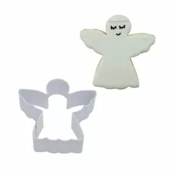 R And M Angel Cookie Cutter 7.75cm White
