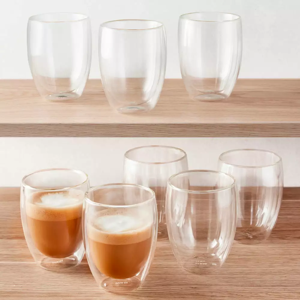 Maxwell And Williams Blend Double Wall Cup 350ml Set Of 8 - Image 3