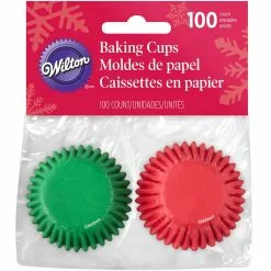Wilton Red And Green Mixed Mini Cups - 100 Piece Set