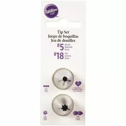 Wilton Round And Star Tip Set - #5 And #18