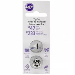 Wilton Basket Tip #47 And Multi Opening #233 Tip Set