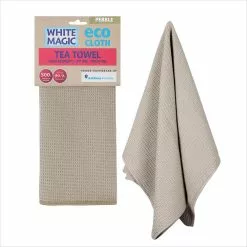 White Magic Tea Towel Single Pebble