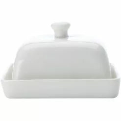 Maxwell And Williams White Basics Rectangular Butter Dish 15cm