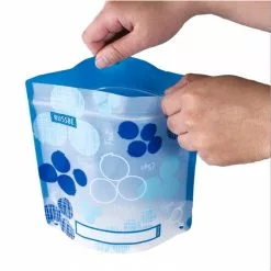 RUSSBE Snack Sandwich Bag Set Of 4 Blue Berry Linen